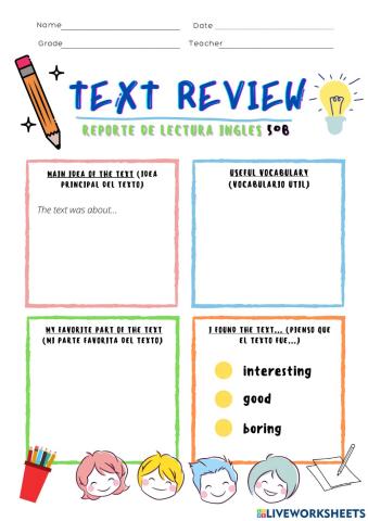 Text review 5°b