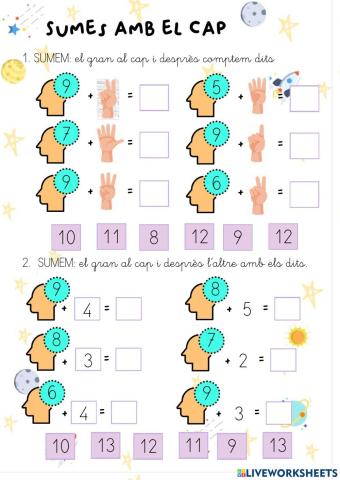 Sumes amb el cap