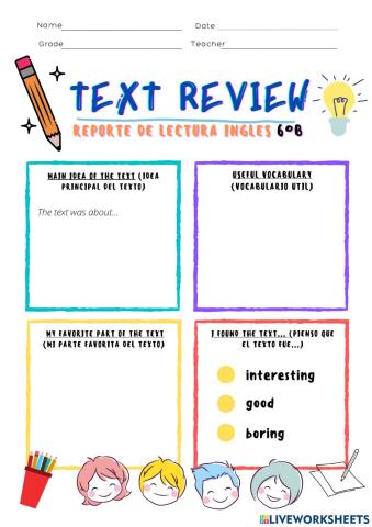 Text review 6°b