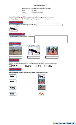 Uh 5 kebugaran kelas 7