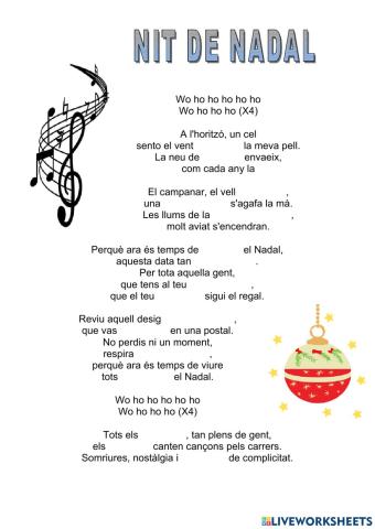 Cançó .NIT DE NADAL
