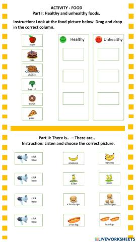Lesson 4: Activity - Food