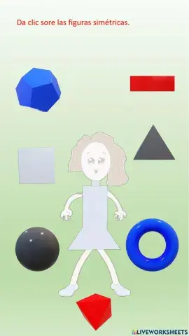 Da clic sobnre las figuras simétricas.