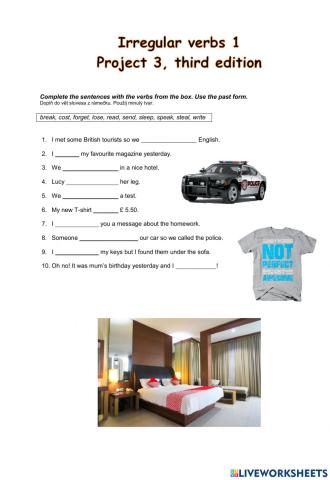 Irregular verbs 1 (Project 3)