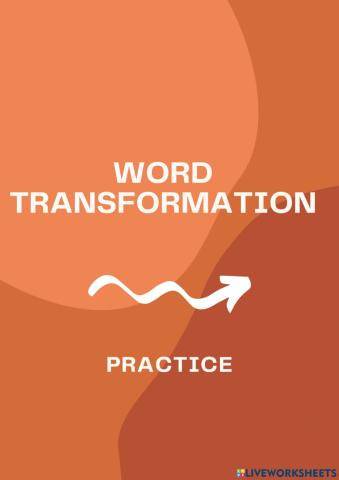 Word transformation