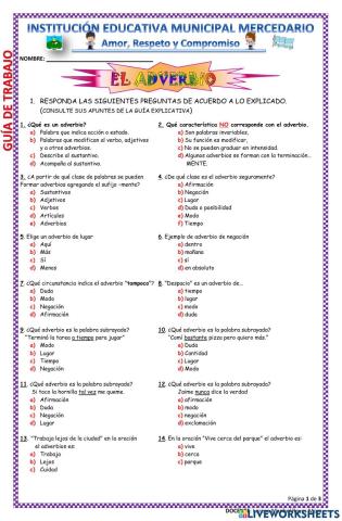 El adverbio