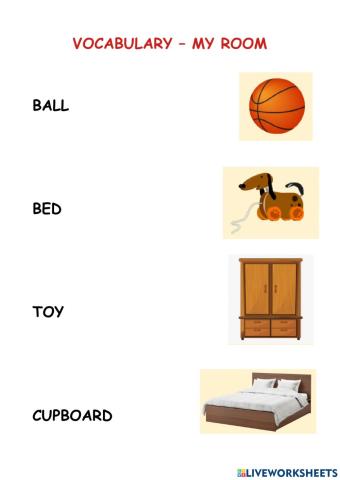 My room - vocabulary
