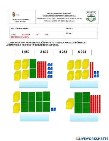 Unidad de mil. representación