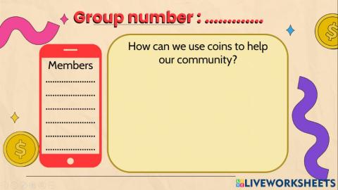 Group discussion - Money