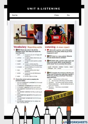 Unit 8:Listening A news report