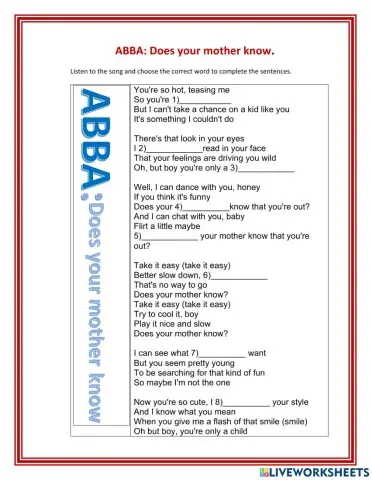 ABBA: Does your mother know