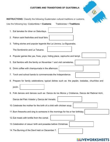 Guatemala customs or traditions