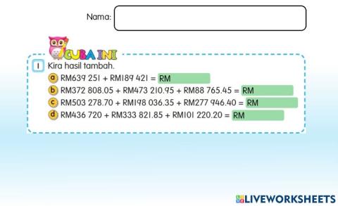 Tambah Wang Tahun 5