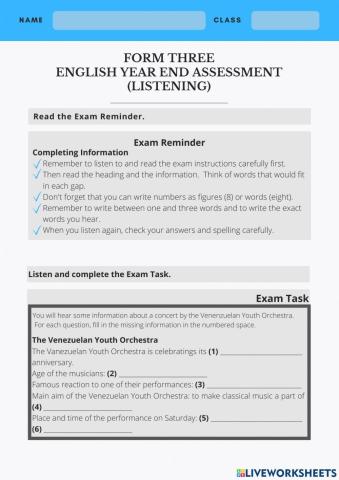 Form 3 PBD (Listening)