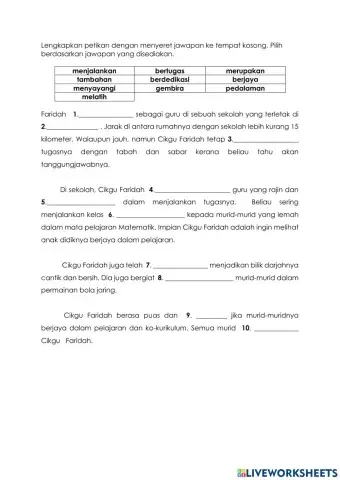 Bahasa Melayu Tahun 3