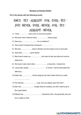 Present Perfect Simple