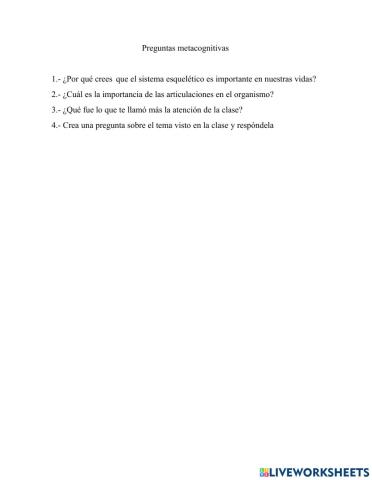 Cierre sistema esquelético