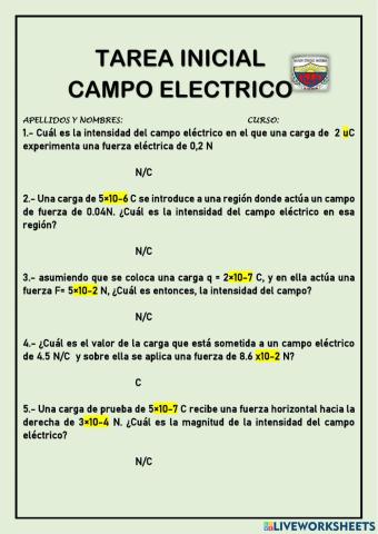 Campo electrico