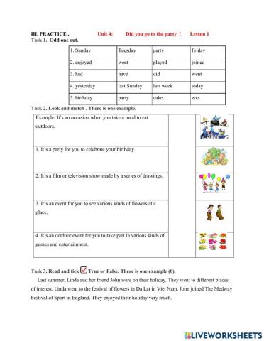 Did you go to at the party ?