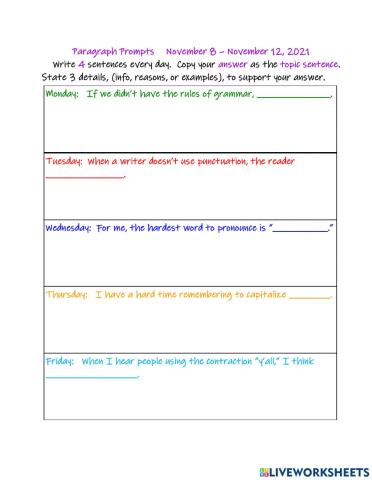 Words About Words Paragraphs 6