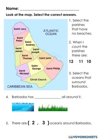Barbados - Map Work