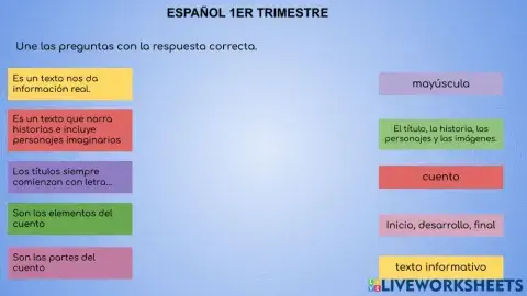 Español 1er trimestre