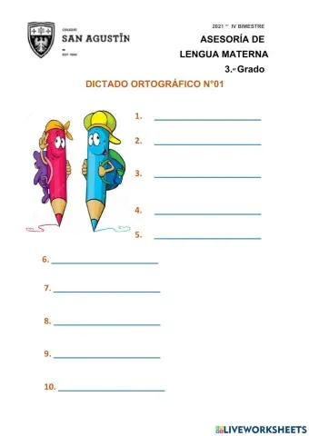 Dictado ortográfico