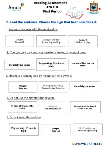 Reading comprehension