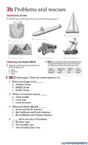 Listening and vocabulary