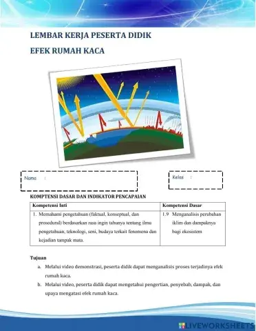 E LKPD efek rumah kaca