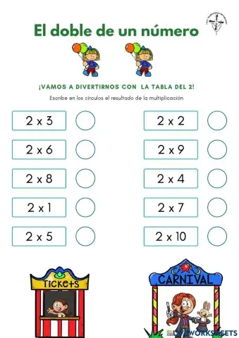 El doble de un número