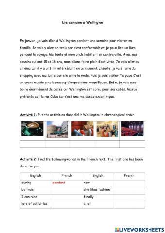 Une semaine à Wellington