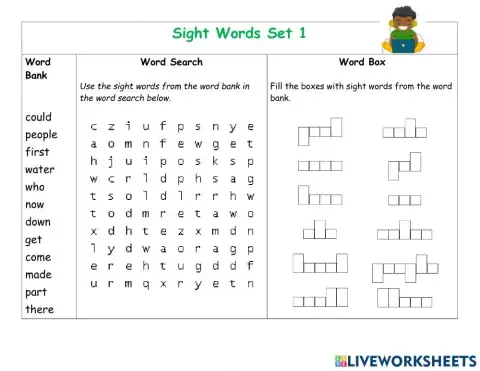 Building blocks-sight words