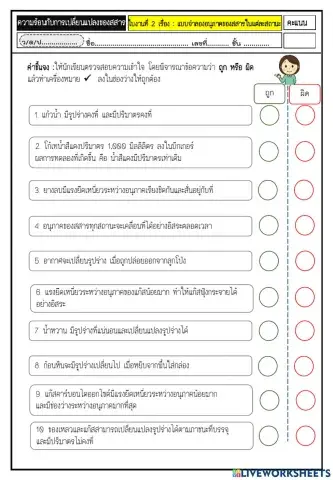 แบบจำลองอนุภาคของสสารในแต่ละสถานะ