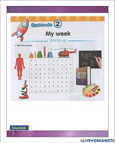 Y4 TBp 140 Episode 2 My week Reading