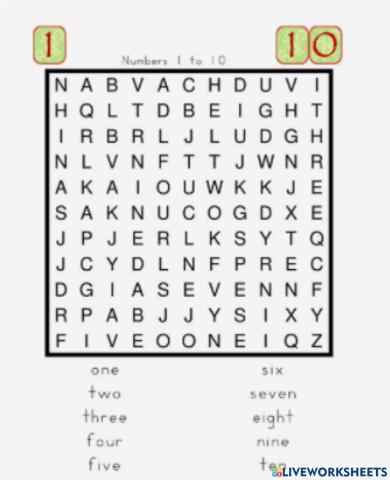 Find the words in the wordsearch