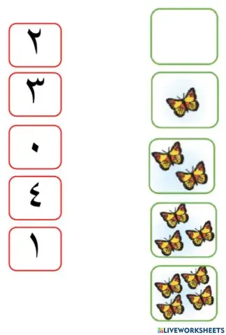 ترتيب الاعداد حتى ١٠