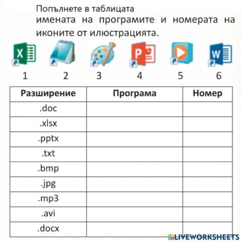 Файлови формати