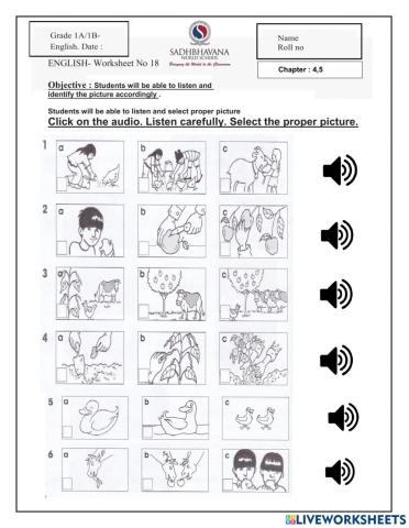 English Listening Grade 1