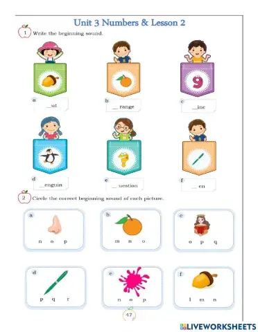 Unit 3 lesson 2 number