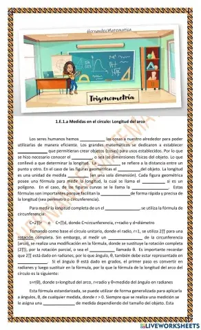 TRIG 1.E.1.a Medidas en el círculo: Longitud del arco