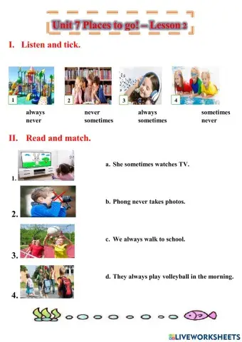 Unit 7 - Places to go! - Lesson 2