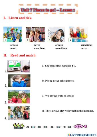 Unit 7 - Places to go! - Lesson 2