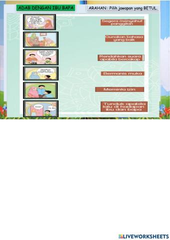 Adab dengan ibu bapa