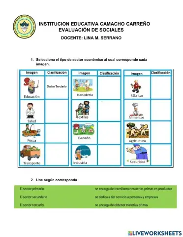 Sectores de la economia