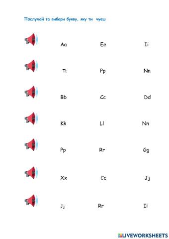 Basic vocabulary and abc