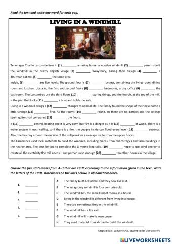 Living in a windmill