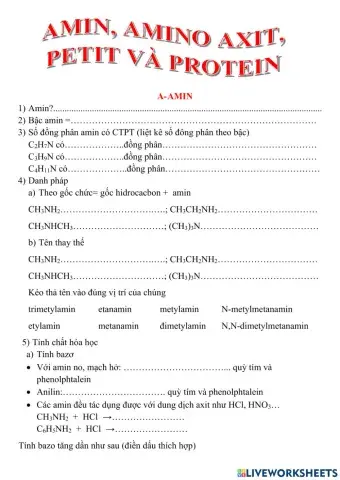 Chương iii-amin,amino axit,peptit