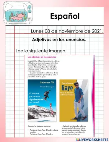 Verbos en anuncios publicitarios.