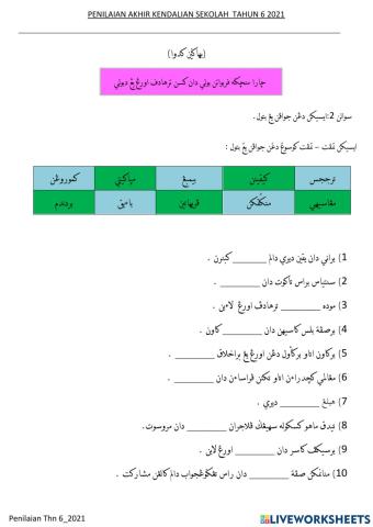 Penilaian tahun 6
